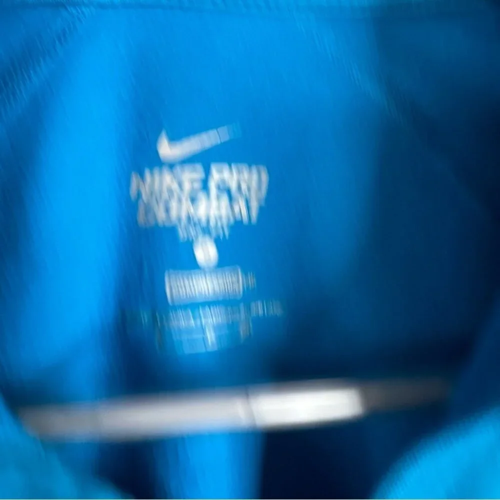 Nike sweater combat zip half zip up blue long sleeve Teal Quarter-Zip Top